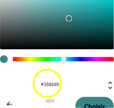 couleur choix hexa