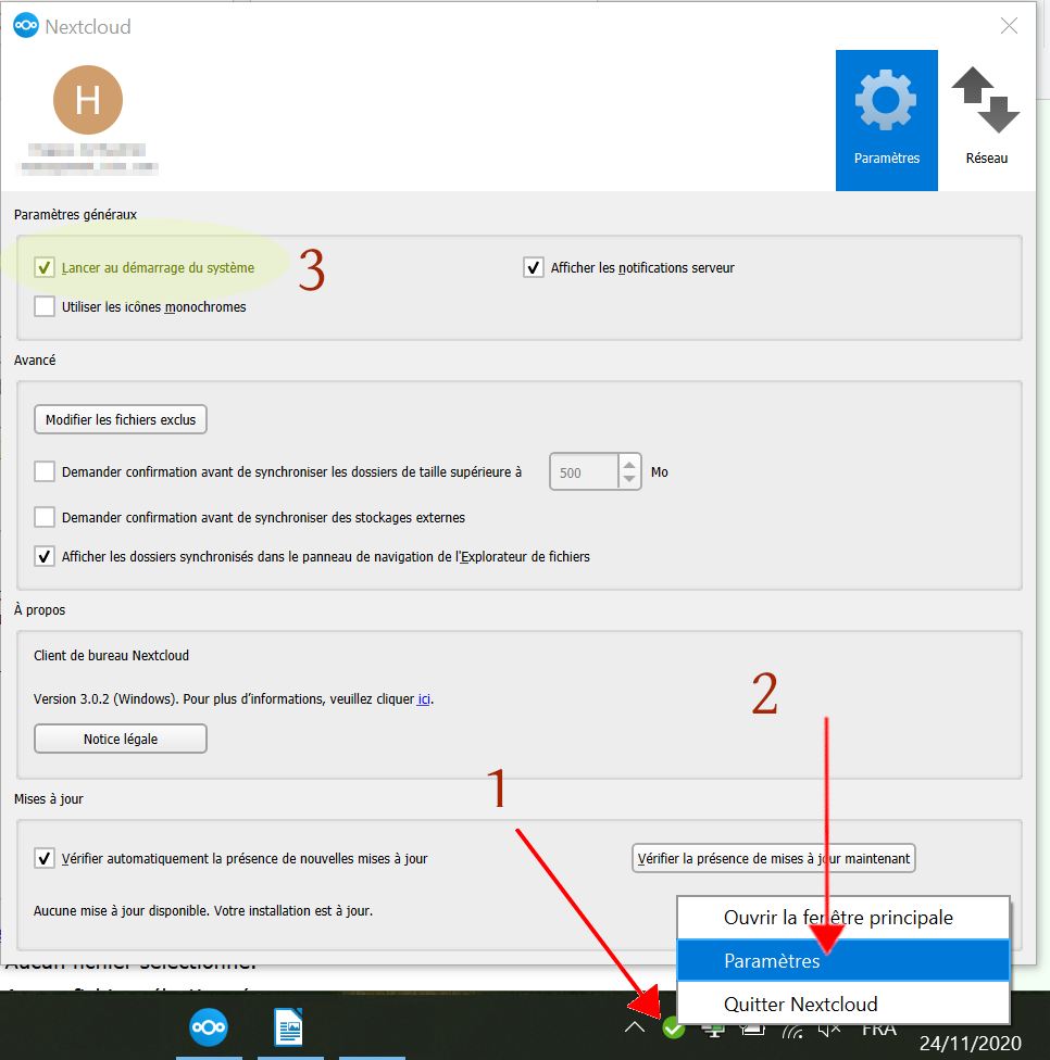 parametre client en fonction