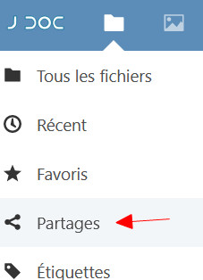 partages menu