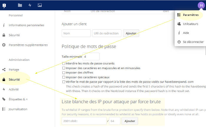 liste blanche