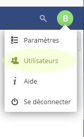 menu utilisateur 2