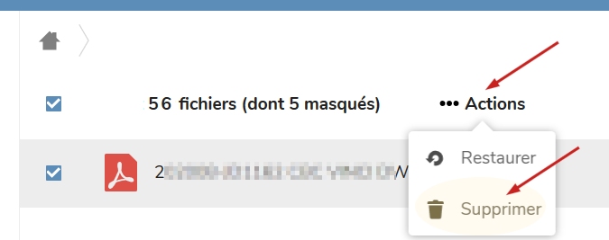supprimer supprimer